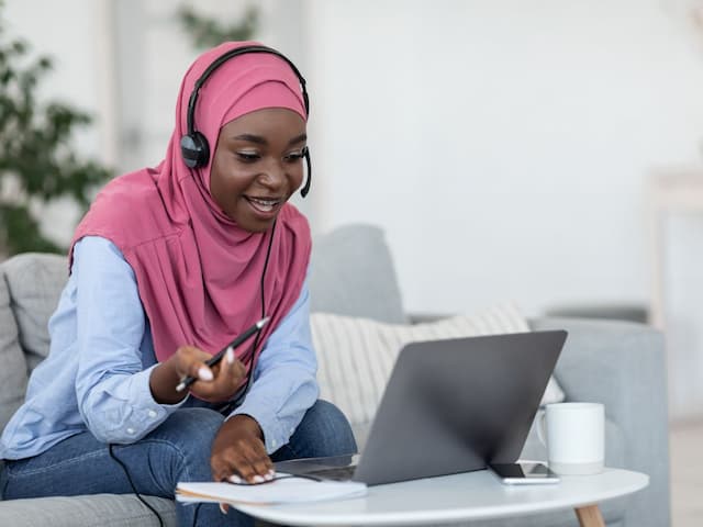 Online learning session